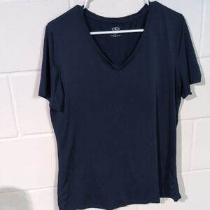 Athletic Works Dark Blue V-Neck Tee